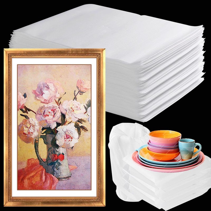 Evadow 16”x24” 50Pack Foam Pouches, Large Moving Supplies for Packing Dishes Artwork, 0.5MM Thick Cushion Foam Bags for Storing Shipping Breakables, fragile Padding Material Sleeves for Fragile Plates China - Image 1